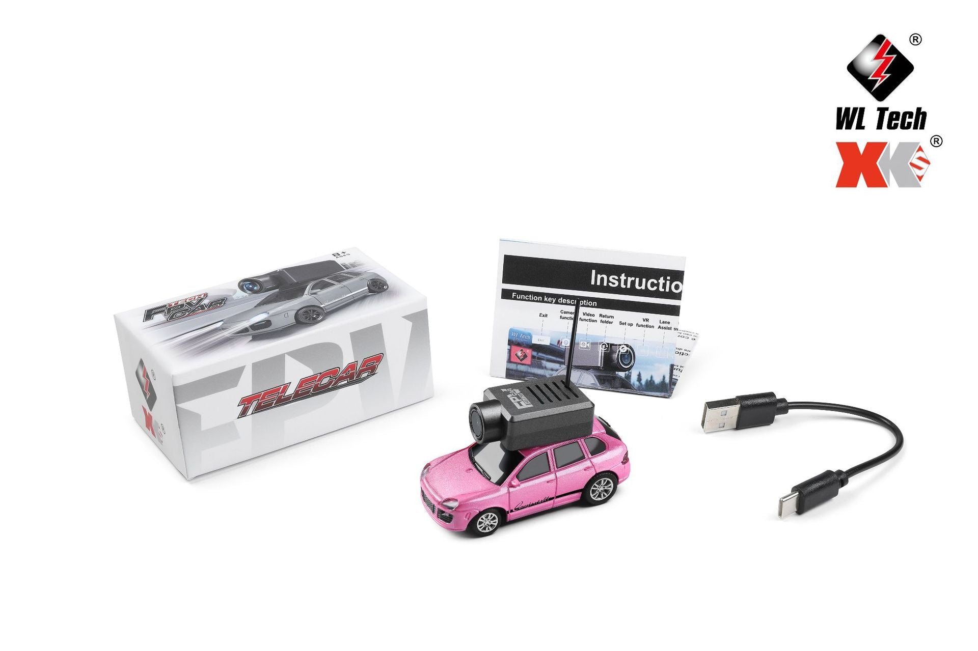 Porsche 1:64 RC Mini Car with Camera